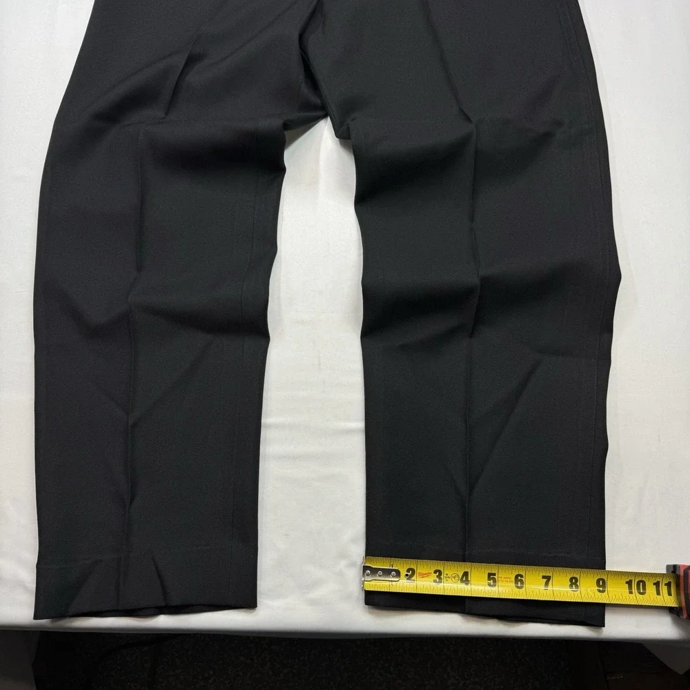 Vintage Levi's Men's Vintage Black Polyester Stretch Pants Gold Tab 36x31 Preppy